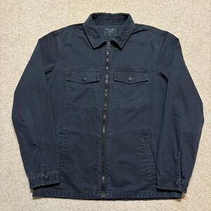 Abercrombie & Fitch Jacket Medium Navy Twill Military Field Utility Full Zip